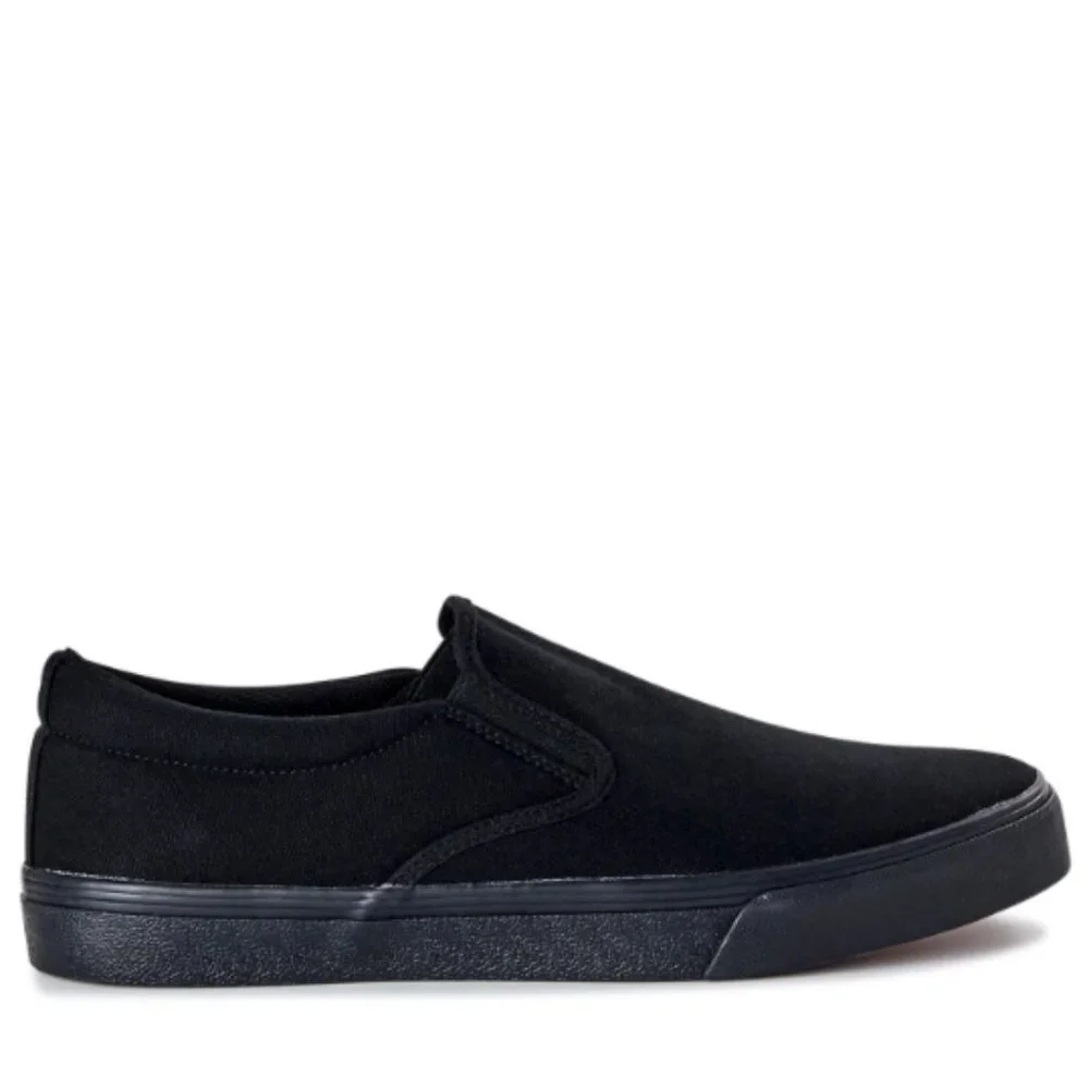 No Boundaries Clinton Slip On Canvas Shoes, Men's Size 11M, Black - Picture 2 of 5